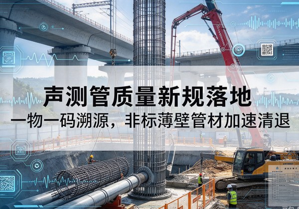 孟村声测管质量新规落地，一物一码溯源，非标薄壁管材加速清退