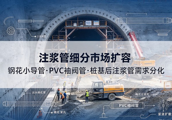 孟村注浆管细分市场扩容，隧道钢花小导管、PVC 袖阀管、桩基后注浆管需求分化